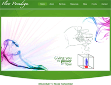 Tablet Screenshot of flowparadigm.com